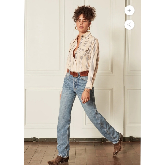 Free people ×Boyish THE CLINT Jeans $208 size 32 - Picture 6 of 16